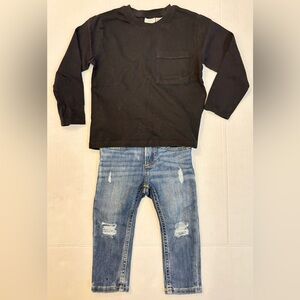 BOYS OR GIRLS BABY GAP SKINNY BLUE JEANS, size 2yrs